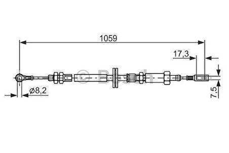 Bosch 1987477114 El Fren Teli Ön Ducato Boxer Jumper Boy 1059 761mm 2.5D TD TDI (94 00) Kısa 1308638080