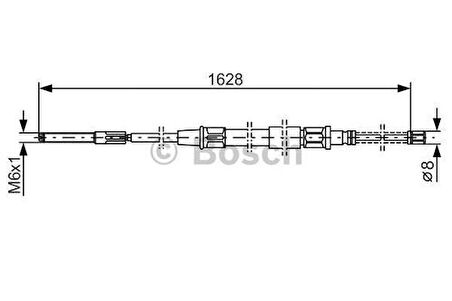 Bosch 1987477169 Fren Teli 1628mm 357609721