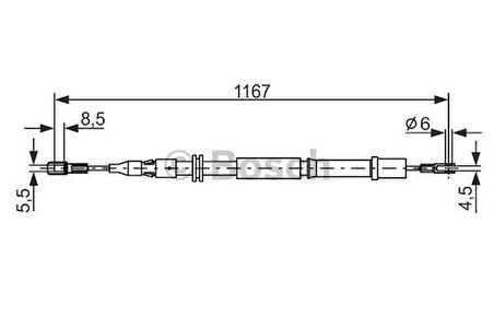 Bosch 1987477199 Fren Teli 1167mm A6384270338