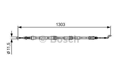 Bosch 1987477260 Fren Teli 1303mm 7H0609701D