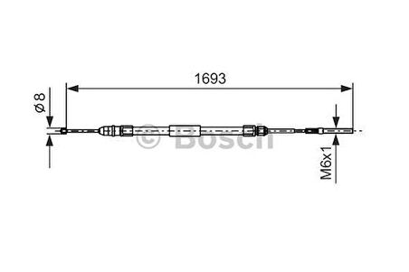 Bosch 1987477532 Fren Teli 1693mm 34411165021