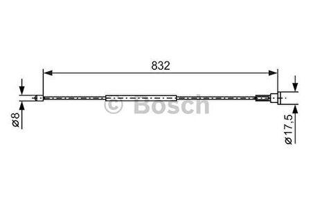 Bosch 1987477661 El Fren Teli Arka Sağ Kampana Corsa C 1.0 1.2 1.3 1.7 830mm 90576454