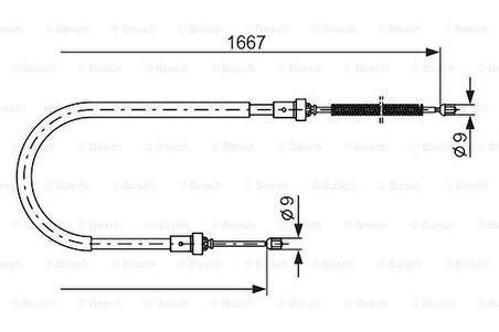 Bosch 1987477956 El Fren Teli Logan YM Tüm Modeller 6001547169