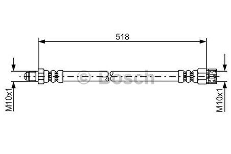 Bosch 1987481007 Fren Hortumu Arka Mercedes Vıto 638 96 03