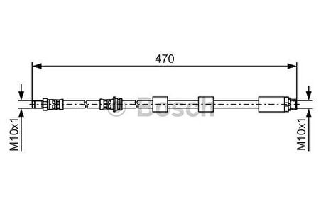 Bosch 1987481481 Fren Hortumu Ön 470mm 34306793026