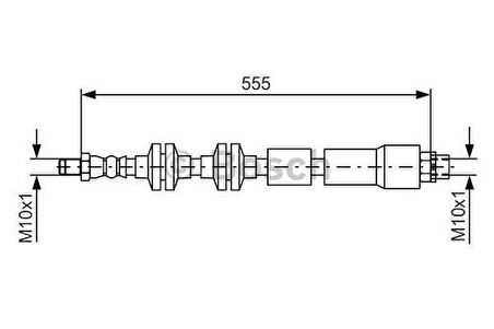 Bosch 1987481569 Fren Hortumu On. 590.00 Mm