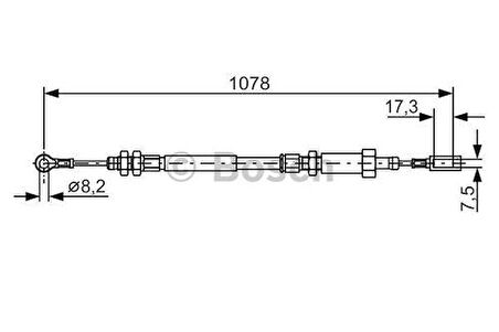 Bosch 1987482002 El Fren Teli Ön Ducato II Boxer II Jumper II Boy 1078 762mm 03 06 4745.V6