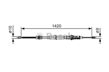 Bosch 1987482013 El Fren Teli Arka Master Movano 01- 7700311217