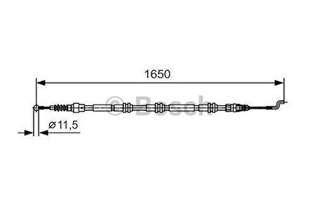 Bosch 1987482016 Fren Kablosu Volkswagen Volkswagen 7H1609701F