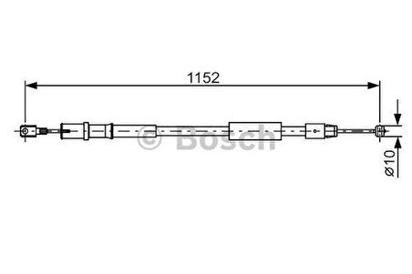 Bosch 1987482025 Fren Teli 1152mm A6394203685