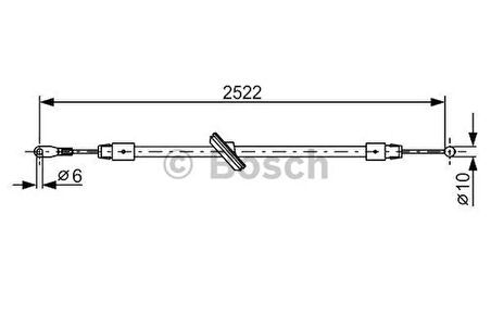 Bosch 1987482029 El Fren Teli Ön Crafter Sprinter (Dingil Mesafesi 4325mm) 06-(2522 365) 2E0609701M