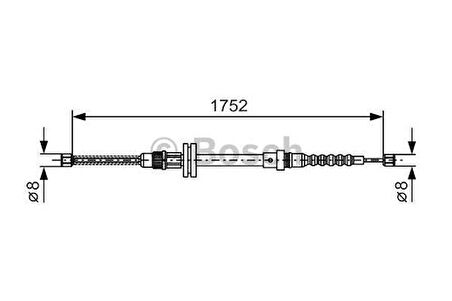 Bosch 1987482044 El Fren Teli Sağ Sol Master 2.4 5000395882