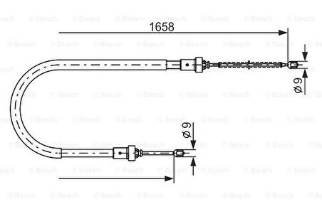 Bosch 1987482234 El Fren Teli Arka Sağ Sol Sandero 08- 8200745723