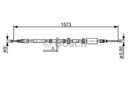 Bosch 1987482313 Fren Teli 1573mm LR007496
