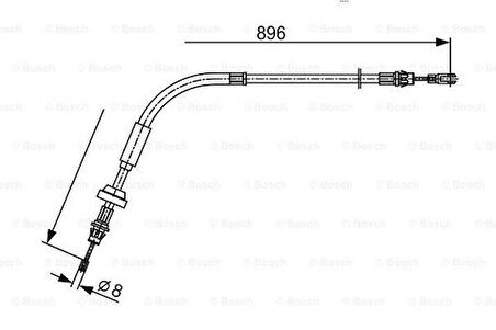 Bosch 1987482543 El Fren Teli Önden Çeker Tourneo Custom 12- BK212853BC