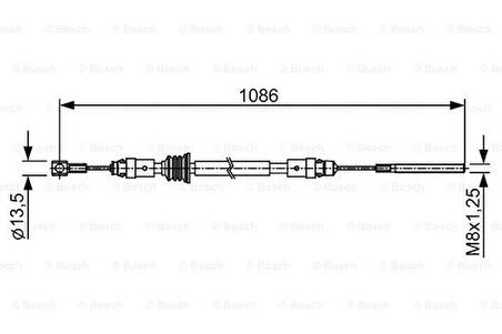 Bosch 1987482547 El Fren Teli Orta Ön Master III Movano B M9T 10- 364028595R