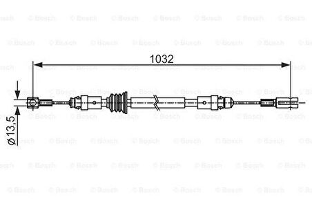 Bosch 1987482548 El Fren Teli Orta Master III Movano B M9T 10-1032mm 364024124R