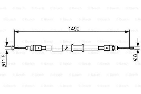 Bosch 1987482553 El Fren Teli Master III Movano B M9T 10-1490mm 8200727571