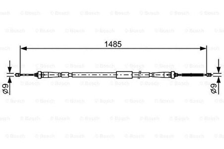 Bosch 1987482637 El Fren Teli Arka Sol Clio (Iv) 0.9 TCE-1.2 16V .1.5DCI 12- 365311282R