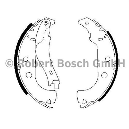 Bosch F026004626 Arka Fren Balatası Pabuç Doblo Albea 1.2 1.3 1.4 1.6 1.8 77362453