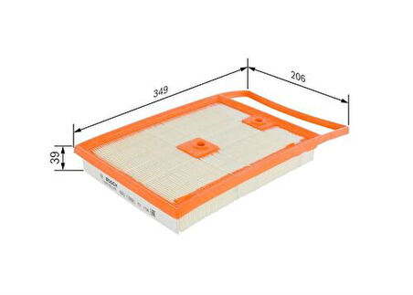 Bosch F026400543 Hava Filtresi 1.4TDI 75 90 105Ps Polo V 15-Ibiza 16-Toledo 13-Fabia 15-Rapid 13- 6C0129620D