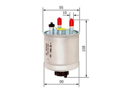 Bosch F026402856 Mazot Filtresi Kangoo III Laguna III Latitude Twingo Clio 1.5DCI 2.0DCI 08- 164001137R