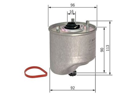 Bosch F026402864 Mazot Filtresi Transıt Courıer 14 > B Ma12 > Fıesta Vı 08 > Cmaıı Focus III 11 > S Magalaxy 06>15 Mondeo IV 07 > 1.5Tdcı 1.6Tdcı E5 Volvo C30 S40 V50 10>12 S60 II V70 III 11>15 S80 II V60 11> 1.6D2 E5 5008 Partner Tepeee C4 B7 Ds3 Be