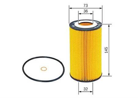 Bosch F026407007 Yağ Filtresi Phaeton A4 Cabriolet A6 A7 079198405A