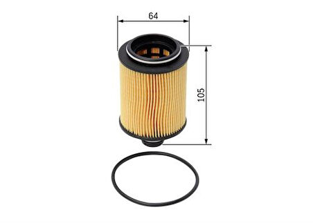 Bosch F026407095 Yağ Filtresi Bravo II Doblo Idea Panda Punto Alfa 159 Mıto Corsa Merıva Fıorıno Bipper Nemo 1.3 1.6 1.9 Dızel Astra J Insıgnıa Zafıra C Doblo 1.3Mjt 1.6Mjt 10> Fıat 500 Idea Panda Punto Evo 1.3M