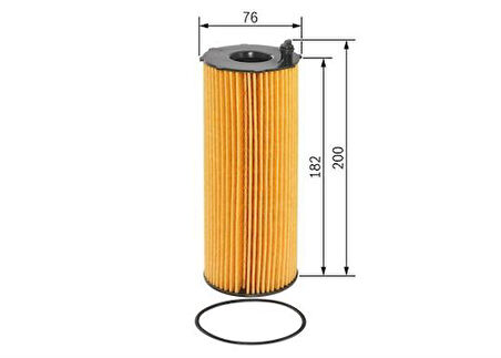 Bosch F026407126 Yağ Filtresi Range Rover 3 L322 3.6 06-12 Range Rover Sport I (L320) 3.6 D 06-12 LR002338