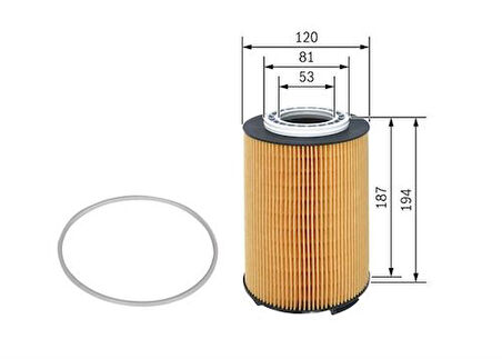 Bosch F026407191 Yağ Filtresi