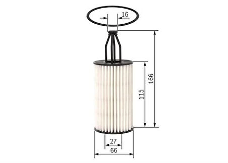 Bosch F026407199 Yağ Filtresi R172 11-R231 12-W222 13-17 W221 11-13 W212 11-16 W213 16-W204 11-14 W205 14- A2761800009