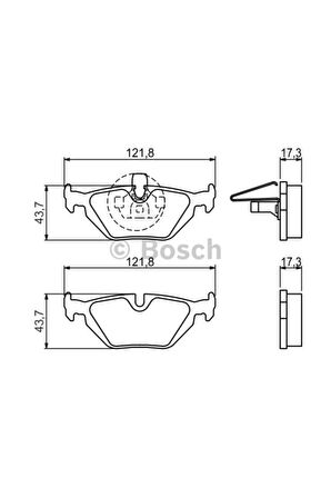0986424484 Disk Balata Arka Bmw E 46 316 318 320 323 Arka Y