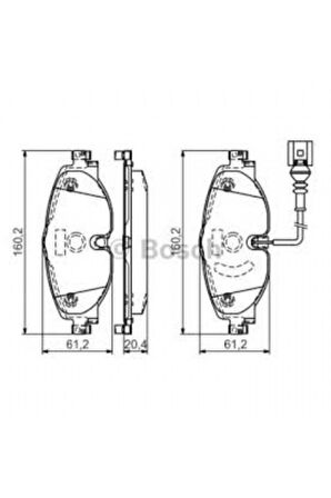 0986494660 Disk Balata Ön Vw Passat Audi A3 8v1 Wva 25086 I