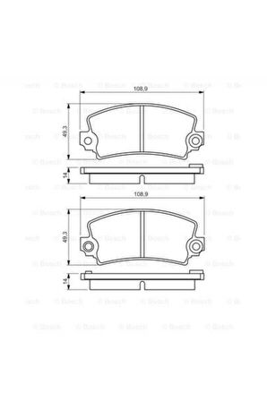 0986495270 Renault R12 Ön Disk Balata