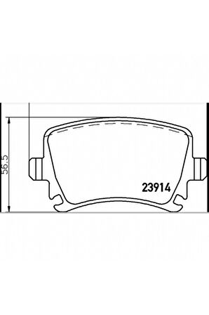 0986495413 Disk Balata Arka Vw Golf V Vı Passat Touran Cadd