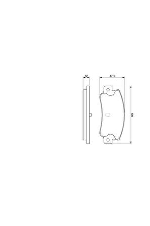 Fren Balatası Arka Tempra 2.0 Sw Croma 85> -0986461770 Uyumlu