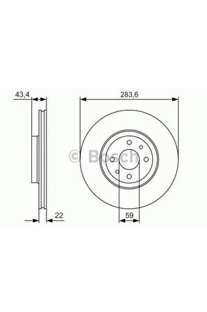 Bosch 0986478810 Ön Fren Aynası Doblo 05 Lınea-bravo-stılo 01 1.3d-1.9jtd-2.4jtd-2.0-1.6d 2