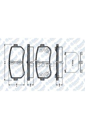Fren Balatası Arka Wva 24320 Hyundaı Accent Era 07-11 I20 08-15 I30 07-12 Ix20