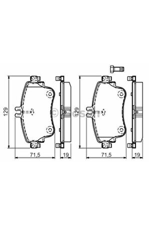 Fren Balatası On Mb W276 A-serısı A180 A180cdı 12 E.no:0986tb3194