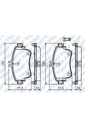 Fren Balatası On Mb W276 A-serısı A180 A180cdı 12 E.no:0986tb3194