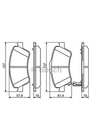 Fren Balatası On Wva 24121 Toyota Corolla 07 12 Aurıs 1 4 D4d Dızel 07 12