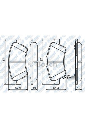 Fren Balatası On Wva 24121 Toyota Corolla 07 12 Aurıs 1 4 D4d Dızel 07 12