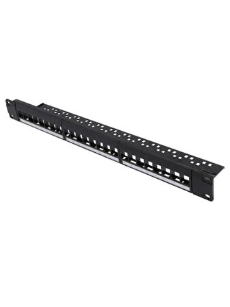 24 Port Boş Patch Panel / Cat5-Cat6-Cat7-Ftp