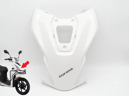 Arora Boss 50 Ön Orta Kapak Beyaz BOSS125 - 003