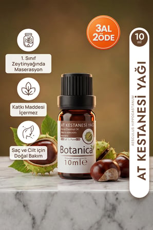 At Kestanesi Yağı Saf Maserasyon Yağı Bacak Masajı Vücut Bakımı Horse Chestnut Oil 10 Ml Pura Morena