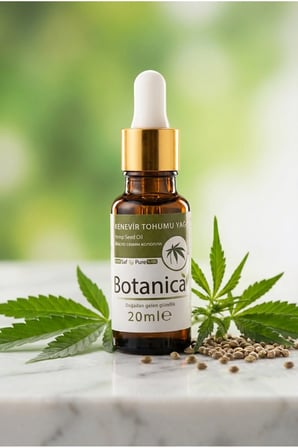 Kenevir Yağı Soğuk Sıkım  Gözenek Tıkamayan Cilt Nemlendirici 20 Ml Pura Morena
