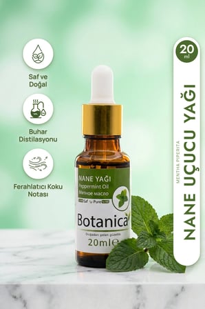 Nane Uçucu Yağı  Ferahlatıcı Aromaterapi Serinletici Bakım 20 Ml Pura Morena