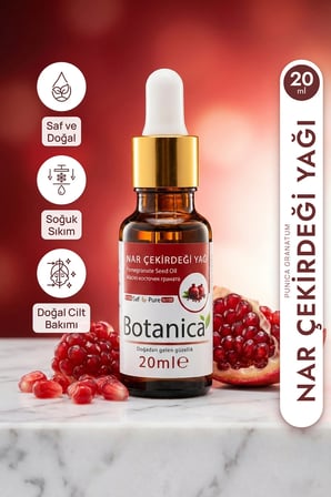 Nar Çekirdeği Yağı Soğuk Sıkım  Cilt Yenileyici Kırışıklık Karşıtı 20 Ml Pura Morena
