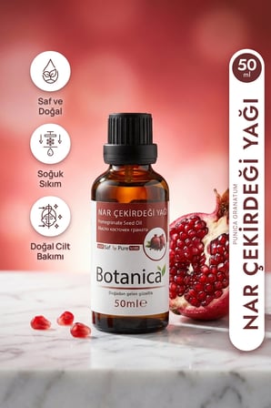 Nar Çekirdeği Yağı Soğuk Sıkım  Cilt Yenileyici Kırışıklık Karşıtı 50 Ml Pura Morena